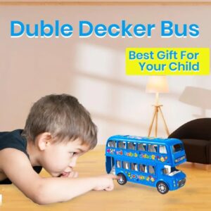 Double Decker Bus |Push & Go |Friction Power Toy Bus| Gift Toy For Kids multicolor