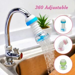 Kitchen Sink Faucet 2 pcs 360 Rotation Extender Spouts Sprayers Shower Tap Water Purifier Nozzle Purifier Bubbler Water Saving Filter