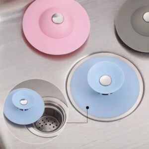 Silicone Sink Strainer Filter Floor Drain Bathtub Plug Bathroom Kitchen Basin Stopper
