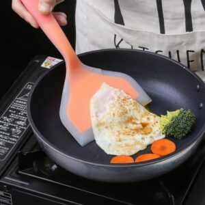 Kitchen spatula 1PC Cooking Spatula Heat Resistant food grade Silicone Shovel Multifunction Scraper For Household Kitchen Cooking Utensil Tools Cooking Tools Kitchen (Color : multicolor