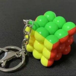 Cube Puzzle Key ring mini cube Key ring, round cube key chain cube ,Spherical cube , Safe round ball cube