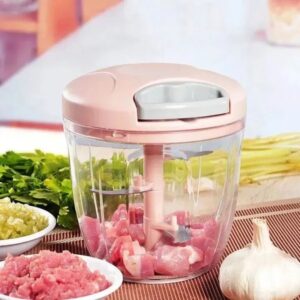 Food processor manual chopper blender slicer safe free durable household kitchen